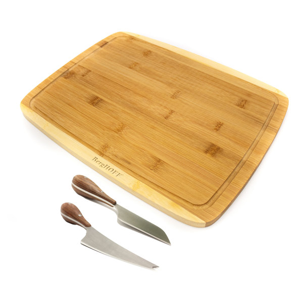 BergHOFF Bamboo 3Pc Rect Board Set/Aaron Probyn Cheese Knives Wayfair